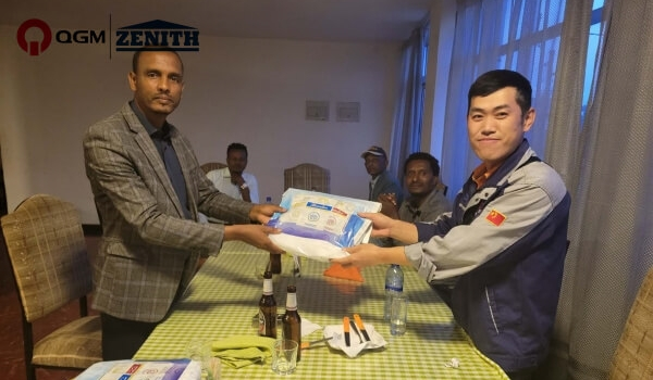 युद्धोत्तर पुनर्बांधणीसाठी नेकेमटेमध्ये नवीन QGM QT6 ब्लॉक मेकिंग मशीन उत्पादन लाइन पूर्ण झाली.