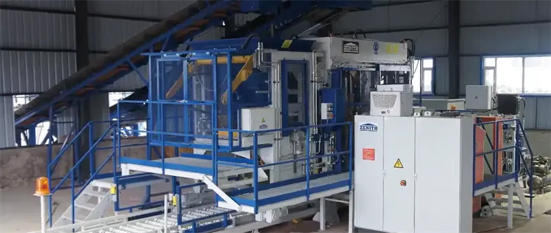 आफ्रिकेत एक पूर्ण स्वयंचलित मल्टी-लेयर काँक्रीट इंटरलॉकिंग वीट उत्पादन प्रकल्प सुरू करण्यात आला आहे.